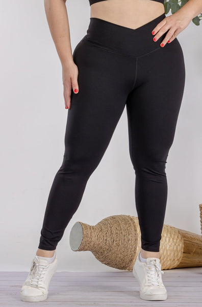 Plus Size High Rise Active Fleece Lined Leggings – ICONOFLASH