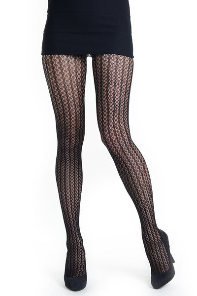 Floral Story Lace Fishnet Tights
