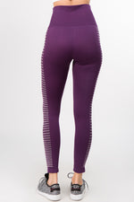 dark purple ultra high waisted compression legging