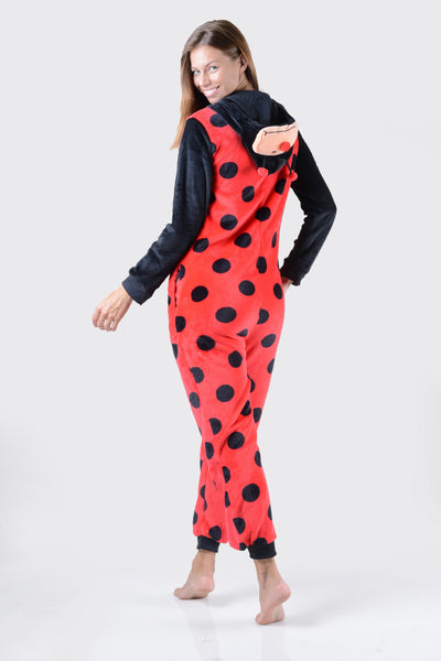 Plush Lady Bug Animal Onesie Pajama Costume ICONOFLASH