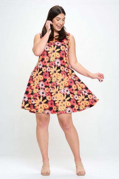 Plus Size Beauty in Bloom A-Line Dress
