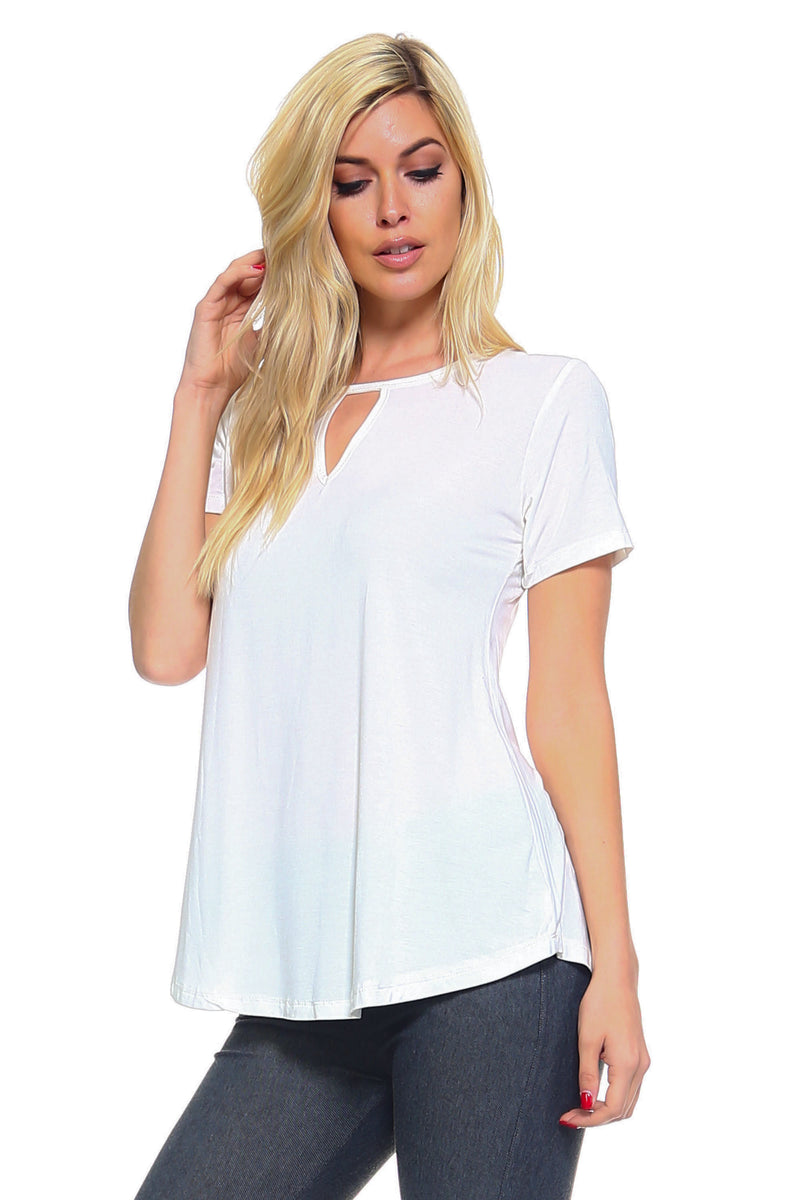 Trendsetter Keyhole Front Knit Top ICONOFLASH