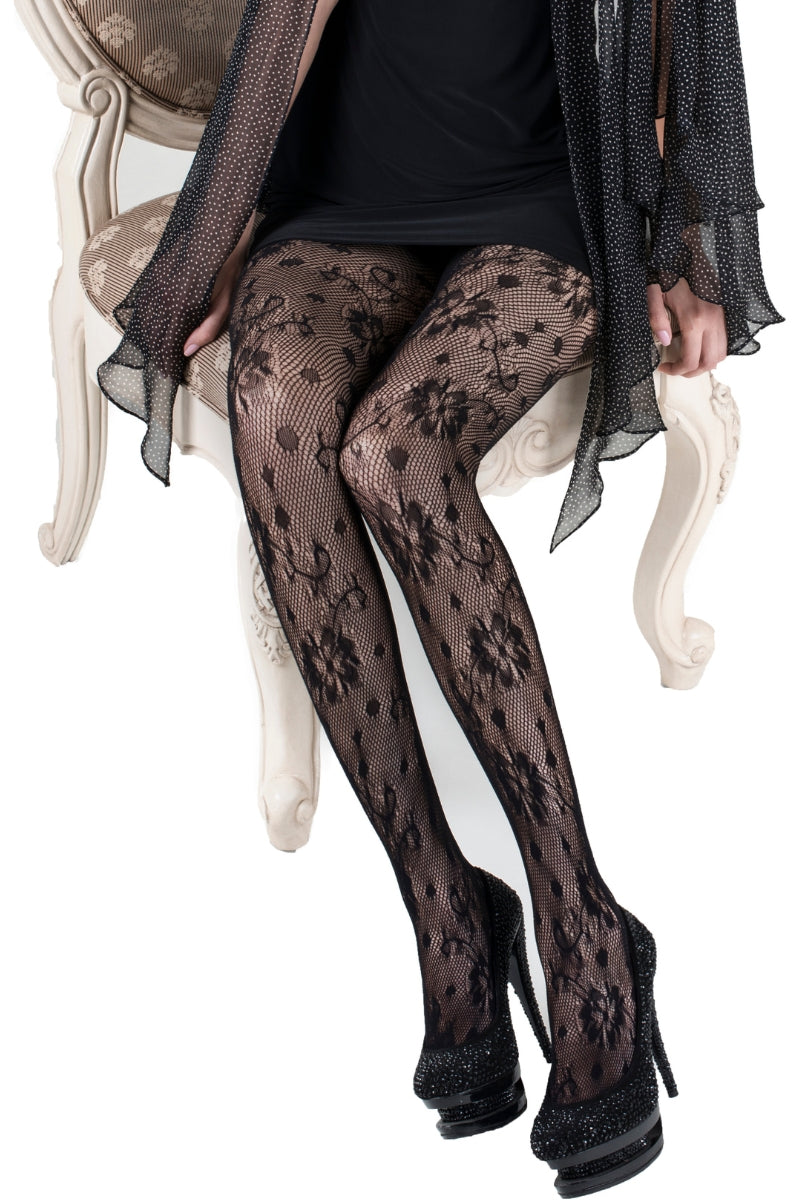 buy womens high waist fish net under Women's flower Burst Pattern Fishnet Tights | Women