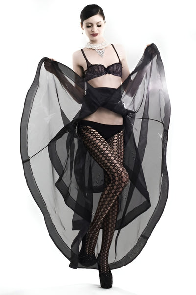 Women's Circle Thoughts Cutout Pattern Fishnet Tights – ICONOFLASH