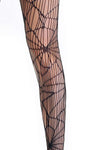 Plus Size Women's Spider Web Breaking Pattern Tights