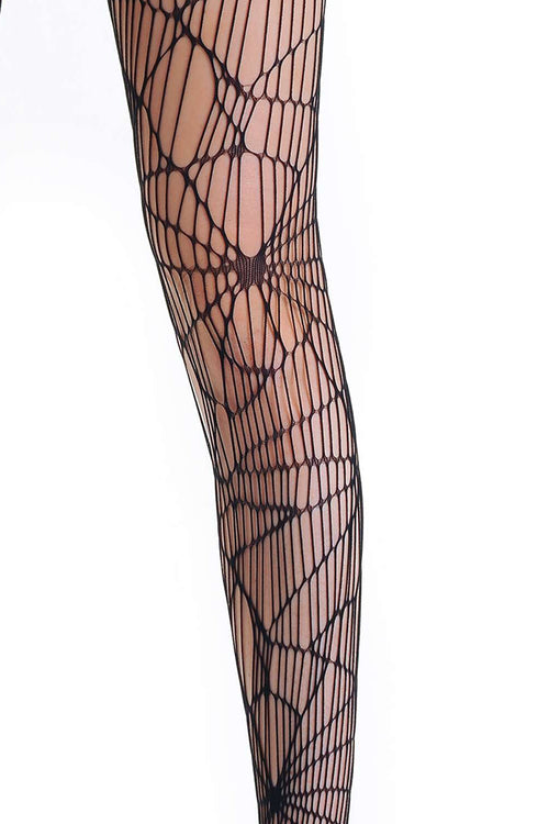 Women's Spider Web Breaking Pattern Tights