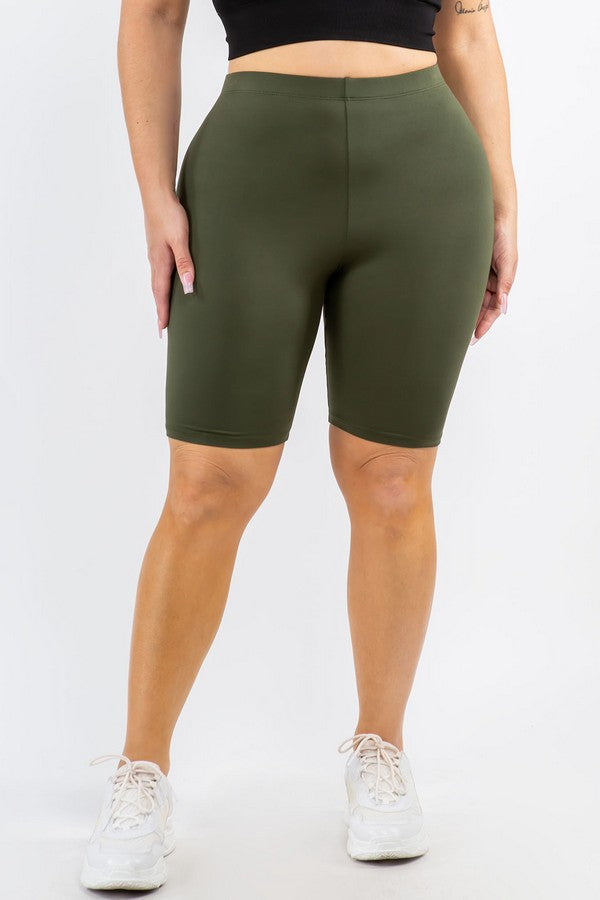 Women's Peach Skin Biker Short