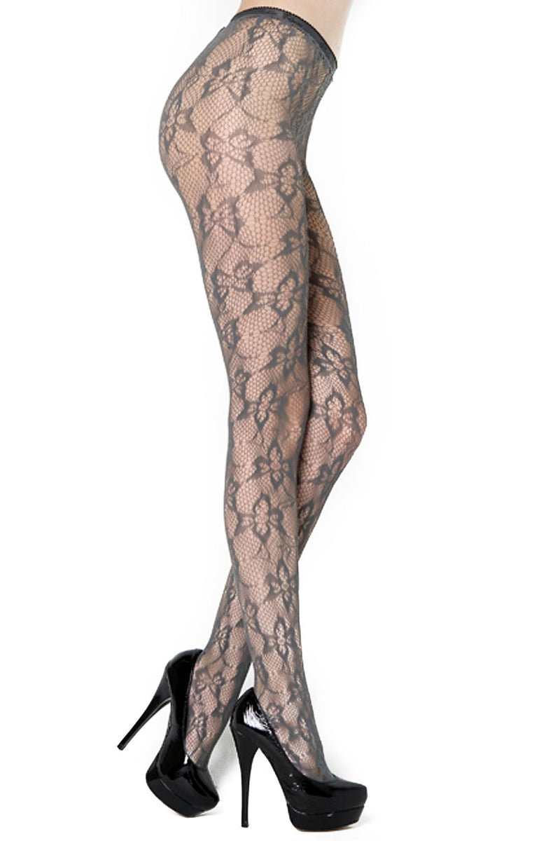 Floral Butterfly Fishnet Pantyhose