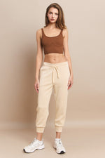 Sporty Cropped Joggers