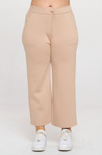 Plus Size High Rise Straight Leg Pants