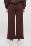 High Rise Straight Leg Pants - Brown