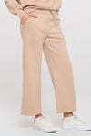 High Rise Straight Leg Pants - Light Khaki