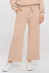 High Rise Straight Leg Pants - Light Khaki