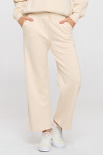 High Rise Straight Leg Pants - Oat