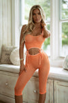 All Tied up Two Piece Set - Orange