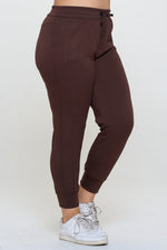 Women’s Sporty Chic Scuba Joggers - Coffee