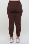 Women’s Sporty Chic Scuba Joggers - Coffee