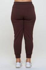 Women’s Sporty Chic Scuba Joggers - Coffee