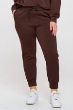 Women’s Sporty Chic Scuba Joggers - Coffee