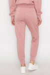 Women’s Sporty Chic Scuba Joggers -Blush