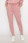 Women’s Sporty Chic Scuba Joggers -Blush