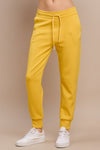 Women’s Sporty Chic Scuba Joggers - Gold