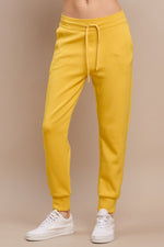 Women’s Sporty Chic Scuba Joggers - Gold