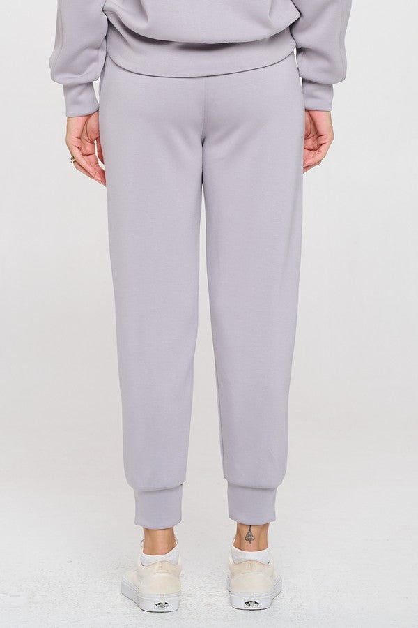 Women’s Sporty Chic Scuba Joggers - Grey