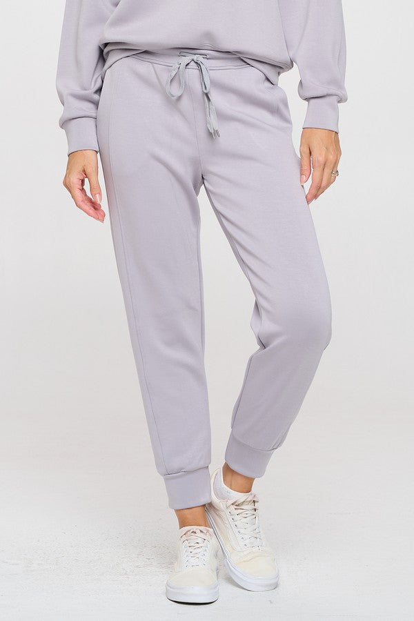 Women’s Sporty Chic Scuba Joggers - Grey