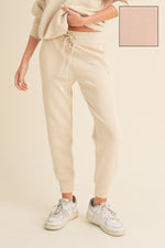 Women’s Sporty Chic Scuba Joggers - Light Khaki