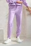 Women’s Sporty Chic Scuba Joggers - Light Purple