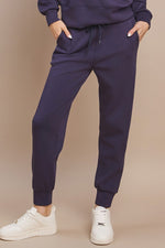 Women’s Sporty Chic Scuba Joggers - Navy