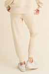 Women’s Sporty Chic Scuba Joggers - Oat