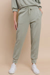 Women’s Sporty Chic Scuba Joggers - Sage