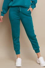 Women’s Sporty Chic Scuba Joggers - Teal