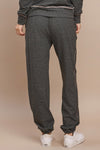 Black Ultra Soft Contrast Stitch Joggers with Drawstring and Cinched Cuffs
