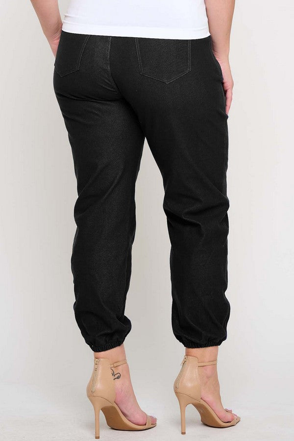 Plus Size Women’s Chic Moves High Waist Joggers