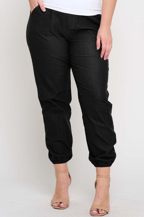 Plus Size Women’s Chic Moves High Waist Joggers