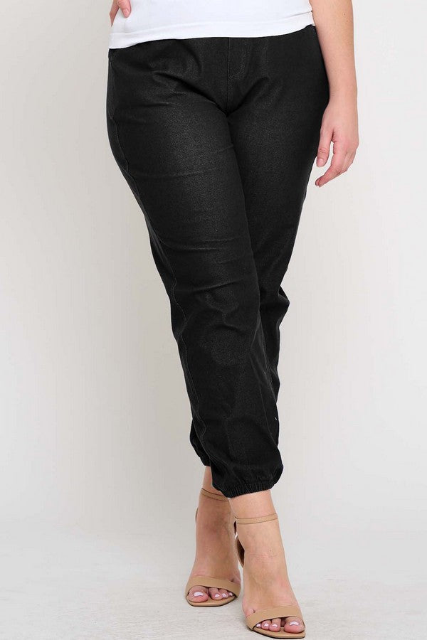 Plus Size Women’s Chic Moves High Waist Joggers