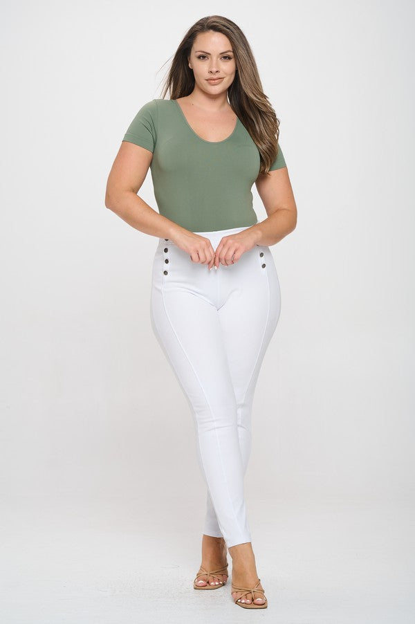 Plus Size High-Rise Sailor Pants