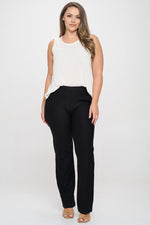 Plus Size Straight Leg Ponte Pants