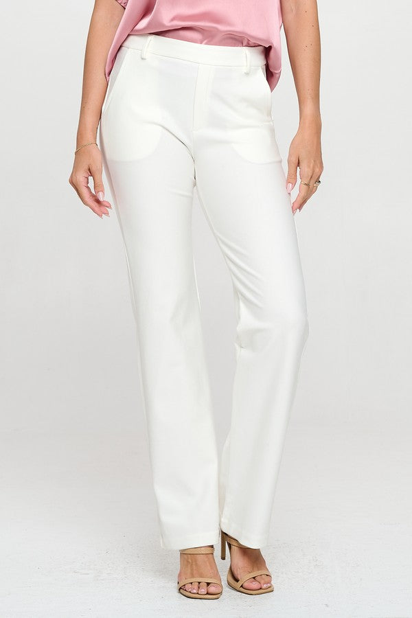 Straight Leg Ponte Pants