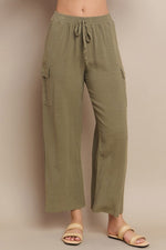 Linen Cargo Pants