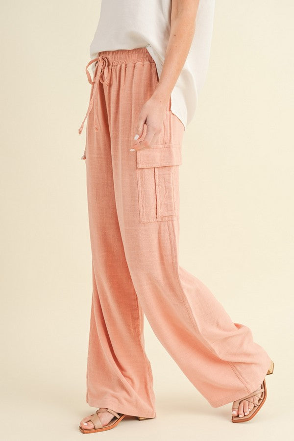 Linen Cargo Pants