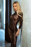 Climbing Desire Rose Lace Bodystocking