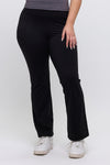 Women’s High Waist Straight Leg Active Pants with Pockets, Plus Sizes XL to 3XL Available, Black