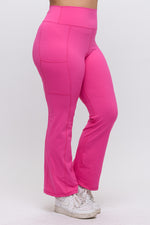 Women’s High Waist Straight Leg Active Pants with Pockets, Plus Sizes XL to 3XL Available