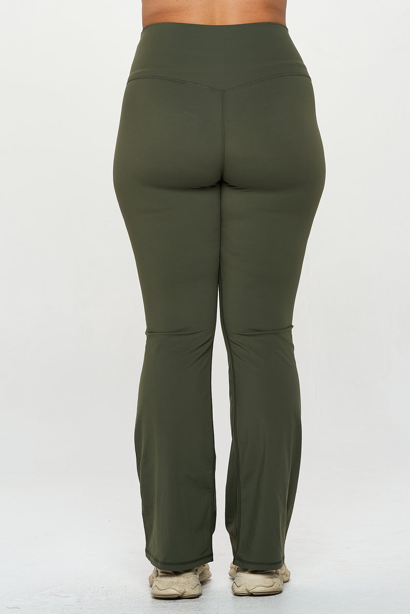 Women's High Waist Solid Color Tight Fitness Yoga Pants Nude Hidden Yoga  Pants Tall Yoga Pants Flare, Army Green, One Size : : Clothing,  Shoes & Accessories