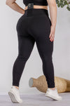 Women's Plus Size Crossover Waistband Active Leggings (XL Only)