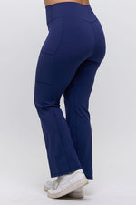 Women’s High Waist Straight Leg Active Pants with Pockets, Plus Sizes XL to 3XL Available
